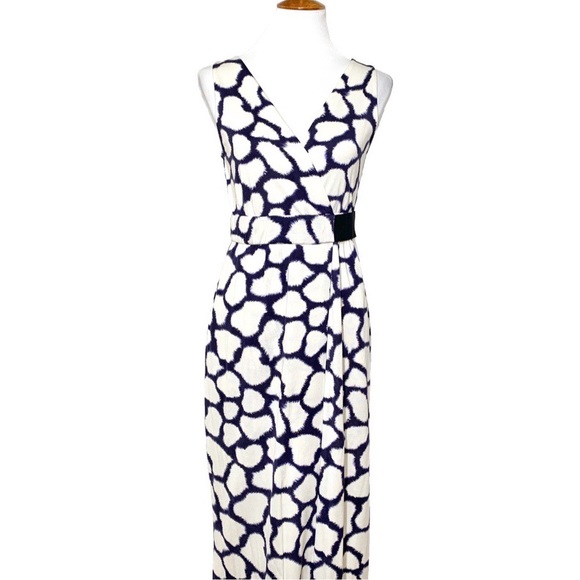 Diane Von Furstenberg Dresses & Skirts - Diane Von Furstenburg Giraffe Faux Wrap Maxi Dress